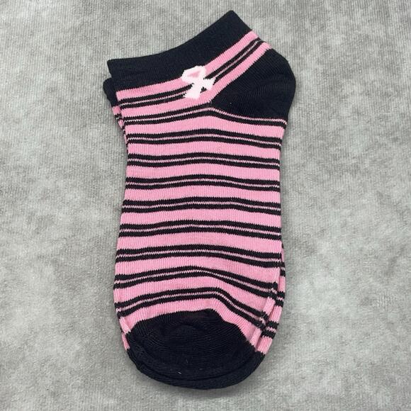 NWOT 12 Pairs Women's Ankle Socks Pink Breast Cancer Awareness Various Patterns - Picture 6 of 7